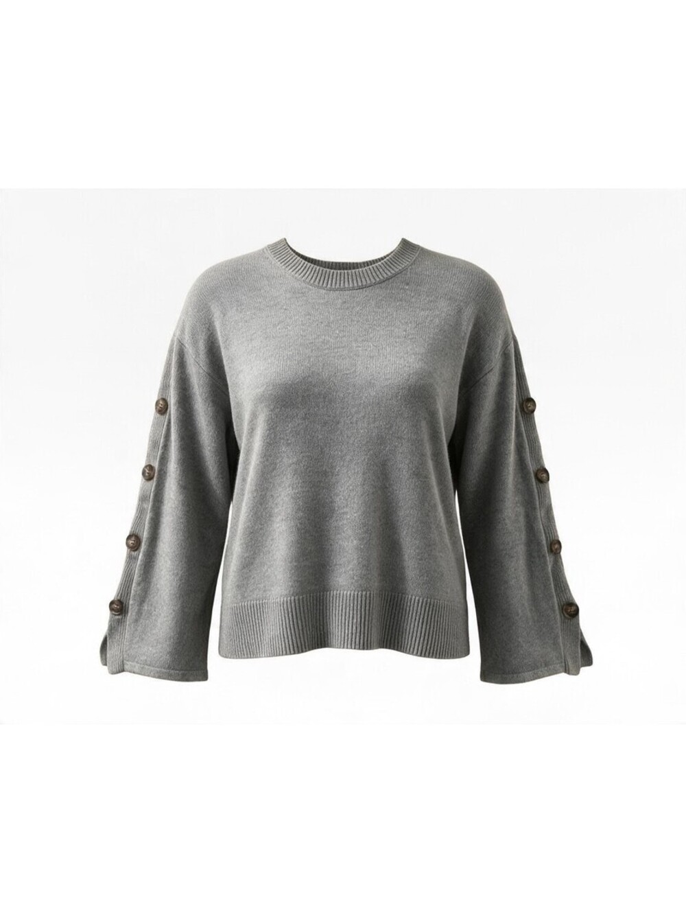 Jason Wu Button Bell Sleeve Sweater - Size S